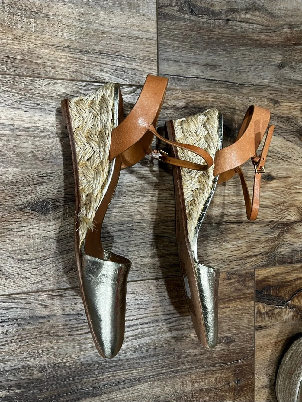 Tory Burch Espadrille Wedge - size 9